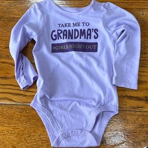 5/$25🦋 Garanimals lavender & purple long sleeve tee.  Infant size 24 mo.